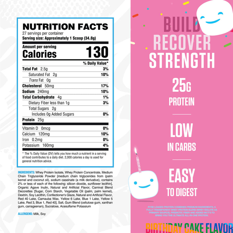 RYSE Supplements Loaded Protein 27 Servings