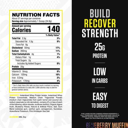 RYSE Supplements   Loaded Protein 27 Servings
