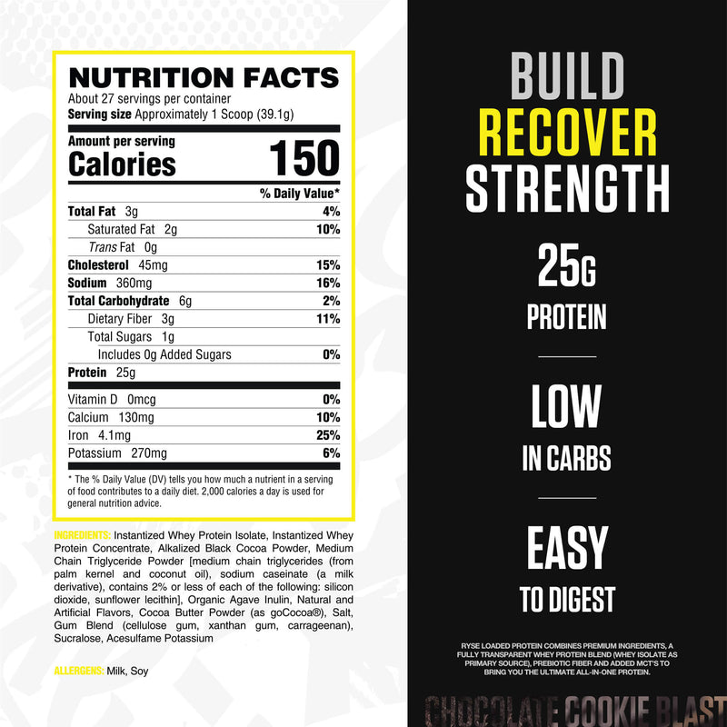 RYSE Supplements   Loaded Protein 27 Servings
