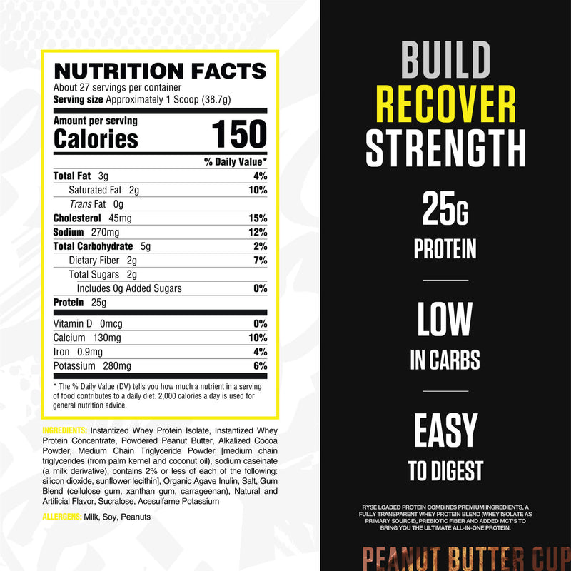 RYSE Supplements   Loaded Protein 27 Servings
