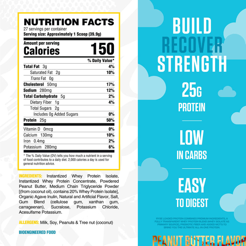 RYSE Supplements   Loaded Protein 27 Servings